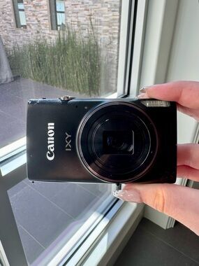 Canon IXY Point-and-Shoot Camera - Black